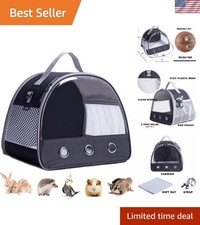 Lightweight Transparent Pet Carrier Backpack with Ventilation for Small Animals