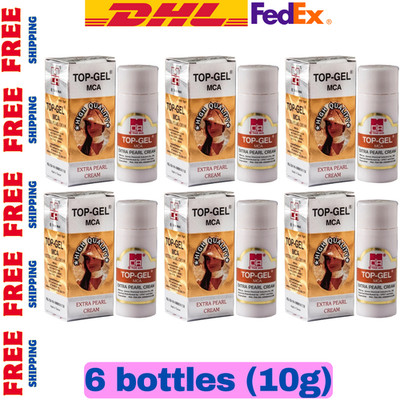 TOP GEL MCA EXTRA PEARL CREAM Natural Collagen Extract Facial Blemish (10g) x 6