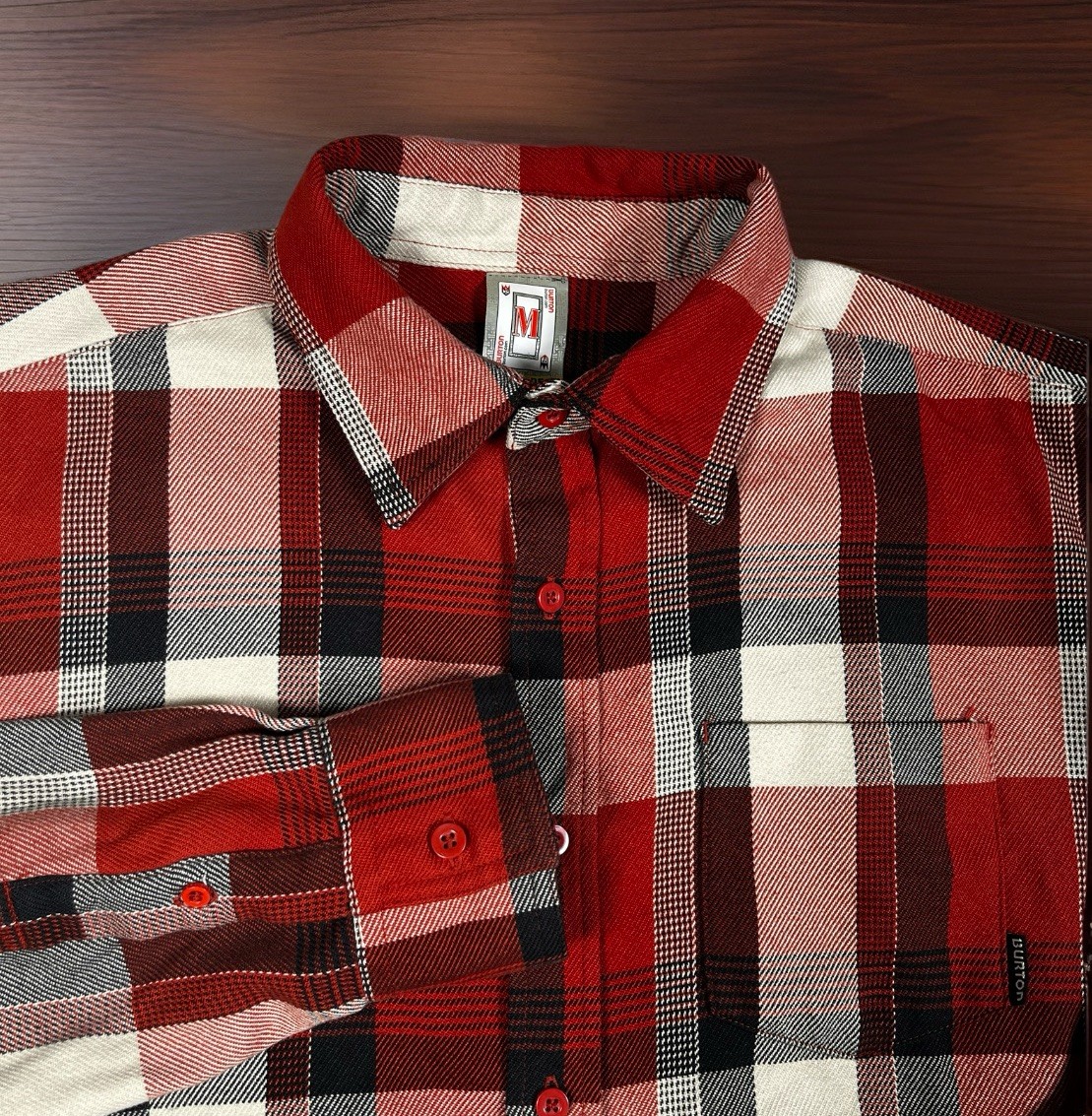 Burton Snowboard Dry Ride Havoc Tech Plaid Flannel Shirt Bro
