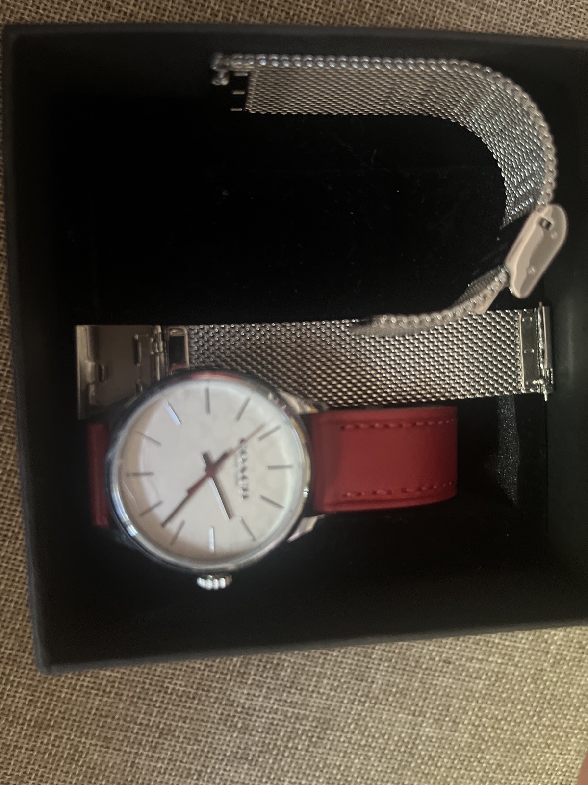 Coach Ruby Cherry Watch, Silvertone, Silver tone … - image 7