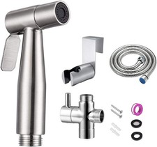 Handheld Bidet Sprayer Kit Stainless Steel Toilet Sprayer Head Bathroom Showe...