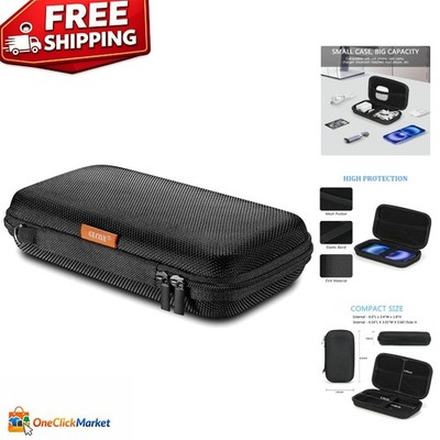 Compact EVA Case with Mesh Pocket for Cell Phone & USB Accessories - Lightweight