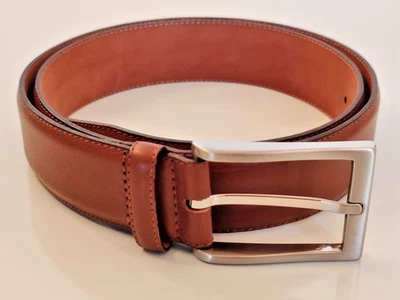HUGO BOSS Gürtel Leder Medium Brown, braun 85 cm W85 85-32 5223 813 - NEU - Bild 1 von 4