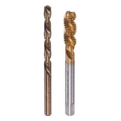 M8x1.25 Spiral Flute Tap 6.8mm Drill Bit Cobalt M35 Cobalt High Speed Steel