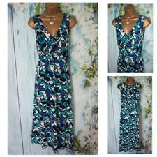 BONMARCHE DAVID EMANUEL DRESS SIZE 14, Geometric Stretch Summer Midi Dress