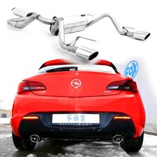 FOX Sportauspuffanlage ab Kat quer je 1x115x85mm schräg für Opel Astra J GTC