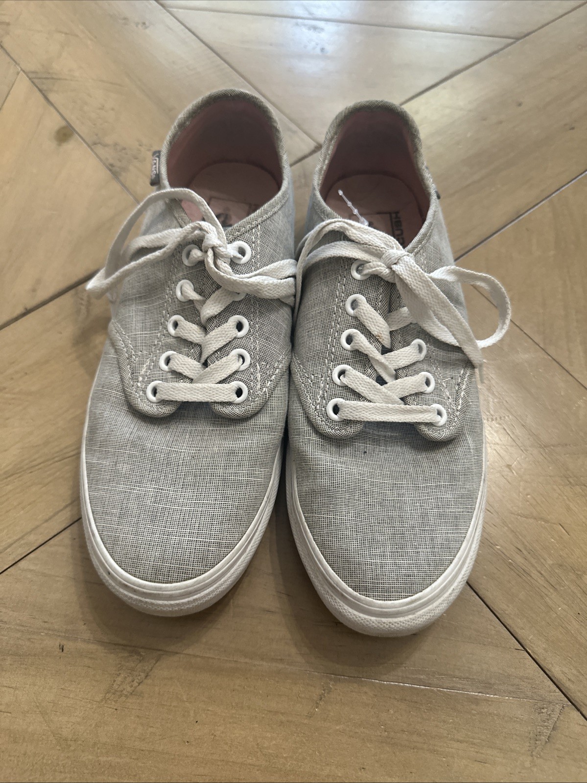 VANS Women's Ortholite Comfort Sneakers Lace Up Size 7.5 Gray