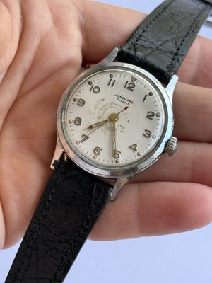 Vintage Junghans Watch Military Manual Cal.J 98 Mens Swiss Made | eBay