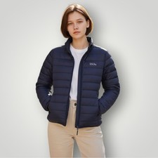 Eddie Bauer Kids Youth M 7/8 Navy Blue 650 Fill Down Packable Puffer Jacket New