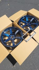 Rays Volk Racing Te37 Saga S-plus 18x9.5 22 5x114.3 Mag Blue Set Of 4 Wheels