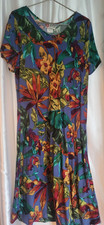 Vintage Royal hawaiian original Dress XL floral multicolor Hawaii