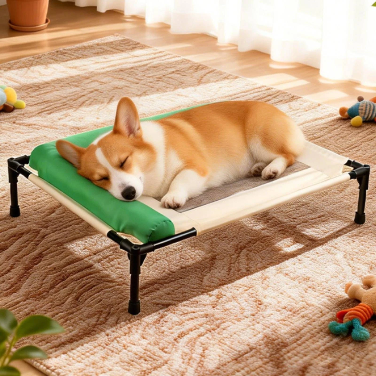 Dog Pet Bed Removable Cover Cooling Pet Pet Bed Easy to Clean for Indoor
