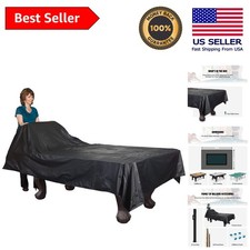 Heavy-Duty Vinyl Pool Table Cover - Protection for Billiards Table Tennis