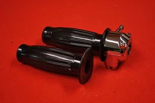 NEW Amal Style Dual Cable Throttle Assembly, Triumph, BSA T100, A65, T120