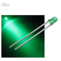 100 3Mm Leds GrüN Diffus Im Set, Leuchtdioden Green
