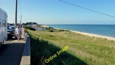 Photo 6x4 Rosslare Strand - looking north Ros Lair Several other folks we c2013