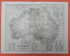 Australien Tasmanien Australia von 1880  historical map  Mackenzie