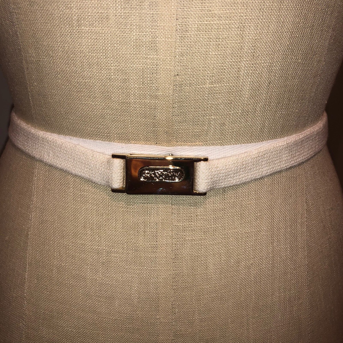 St. John white knitted belt Chain Belt – St. John Knits main image 2