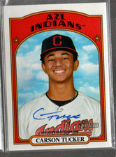 2021 Topps Heritage Minors Real One Autographs #ROACT Carson Tucker Auto