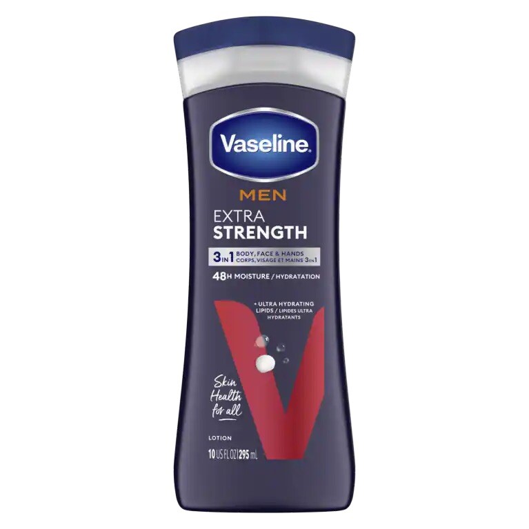 Vaseline Men Deep Healing Moisture Extra Strength Body and Face Lotion 10 Fl oz