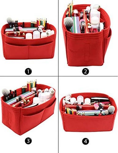 Felt Purse Bag Organizer Insert with zipper Bag Tote Assorted Sizes , Colors - Picture 10 of 61