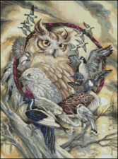 Counted Cross Stitch Patterns Chart Needlework DIY X Pattern - Bird Board