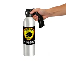 Pepper Spray Pistol Grip Fogger | Silver 45 feet range 24 oz can