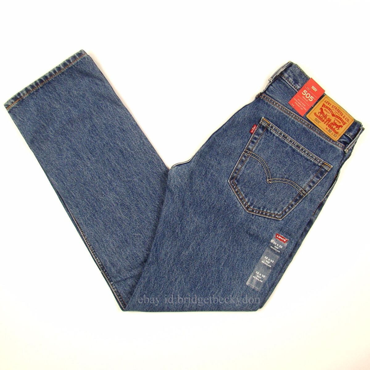 Levis 505 Jeans New Mens Regular Fit Straight Leg 29 30 31 32 33 34 36 38  40 42