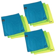 Microfasertücher 9er Pack Auto Reinigungstücher 33x33 cm Microfasertuch Putztuch