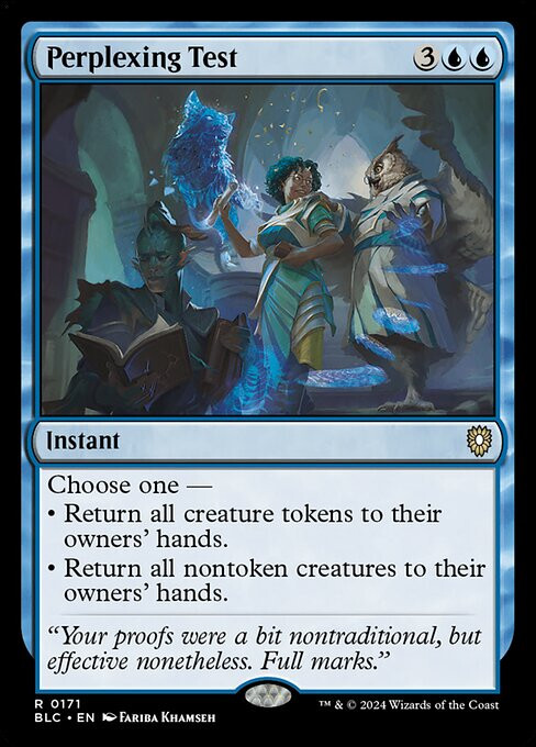 NM Perplexing Test, MTG, Bloomburrow Commander, Magic the Gathering, 171