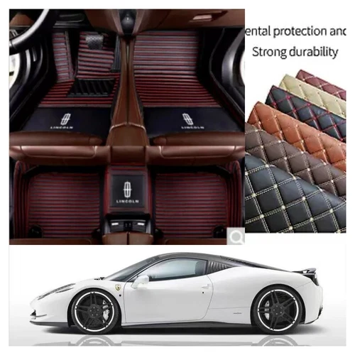 For Lincoln Car Floor Mats Front Rear Carpets Cargo Liner Fit All Weather Mats - Imagen 14 de 36