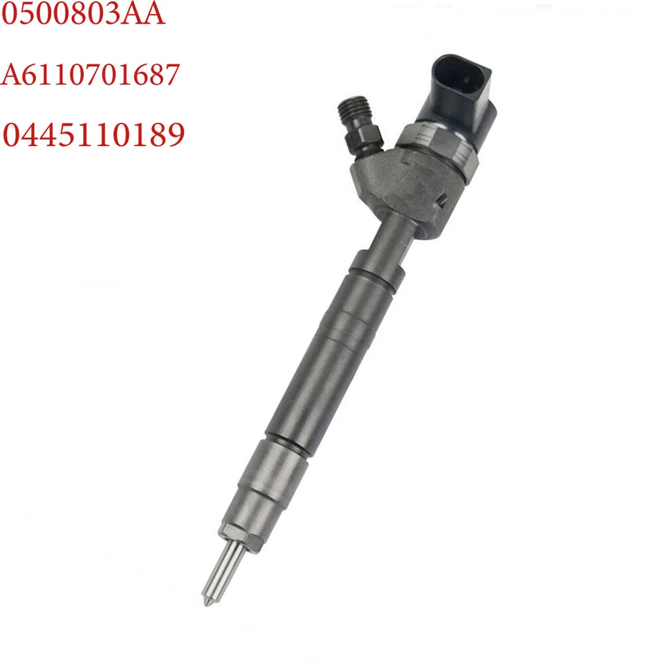 4x Inyector de combustible diésel 0445110189 A6110701687 0500803AA para Mercedes-Benz Dodge Foto 2 de 4