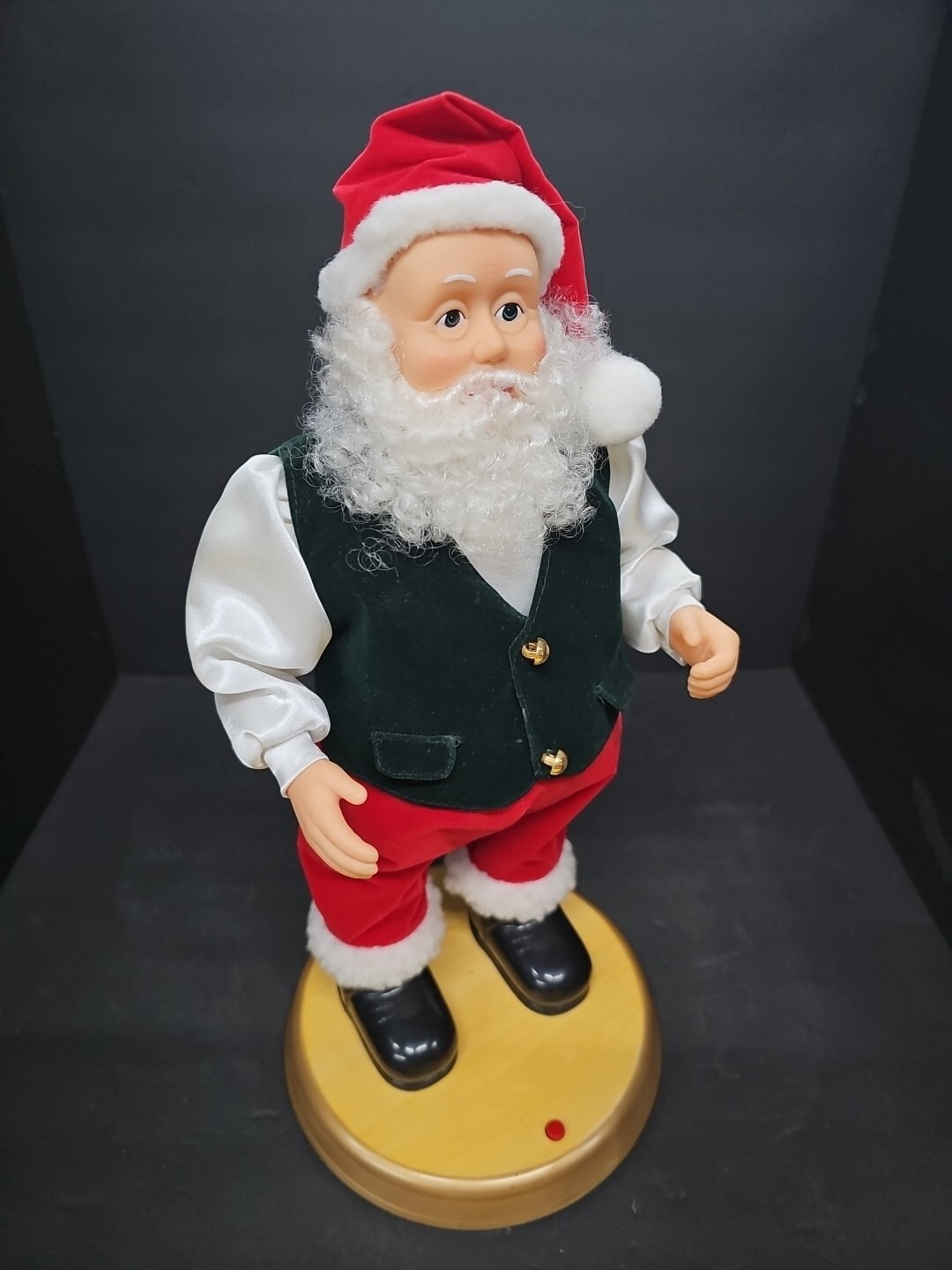 Vintage Gemmy Hip Swinging Santa Claus Plays Music Original Box Large 16 VIDEO 