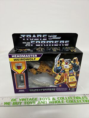 Transformers G1 Retro Headmaster Weirdwolf w/ Decepticon Monxo Original Reissue