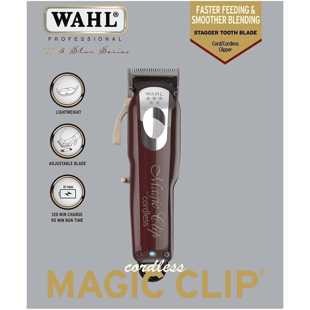 WAHL PROFESSIONAL 5 STAR MAGIC CLIP CORDLESS HAIR CLIPPER UK WAHL PROFESSIONAL 5 STAR MAGIC CLIP CORDLESS HAIR CLIPPER UK