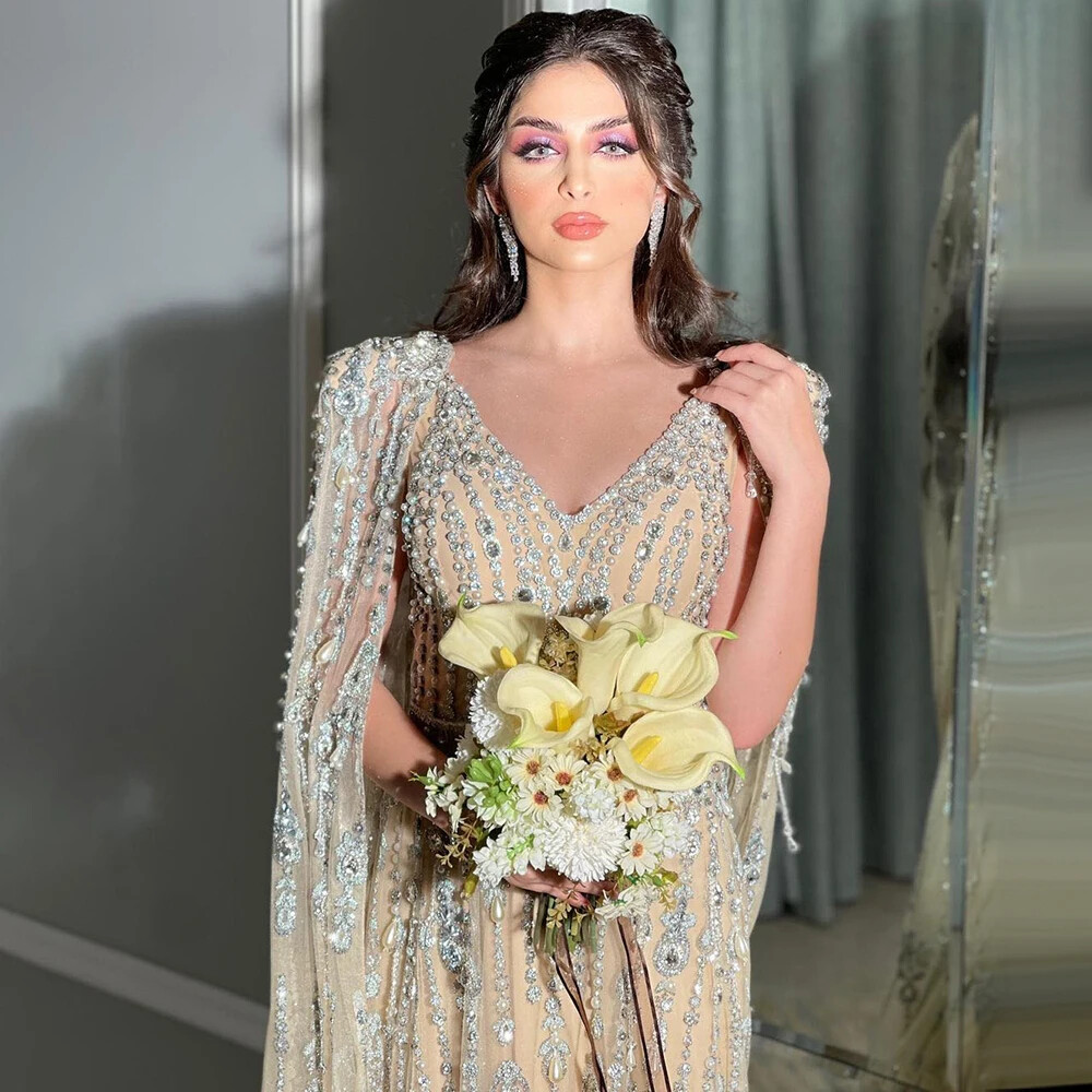 green emerald velvet dress Marwa Fashion Designer Islamic Kaftan