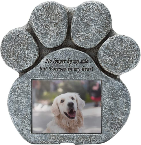 Pet Memorial Gifts - Pawprint Dog Memorial Gifts for Loss of Dog with Personaliz