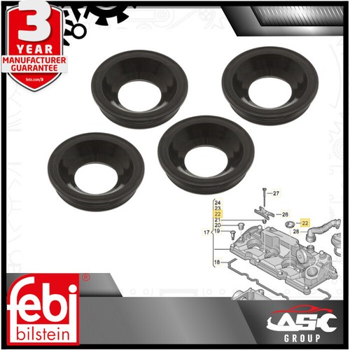 Rocker Cover Fuel Injector Seal / Gasket - fits VW Caddy, Golf, Passat ...