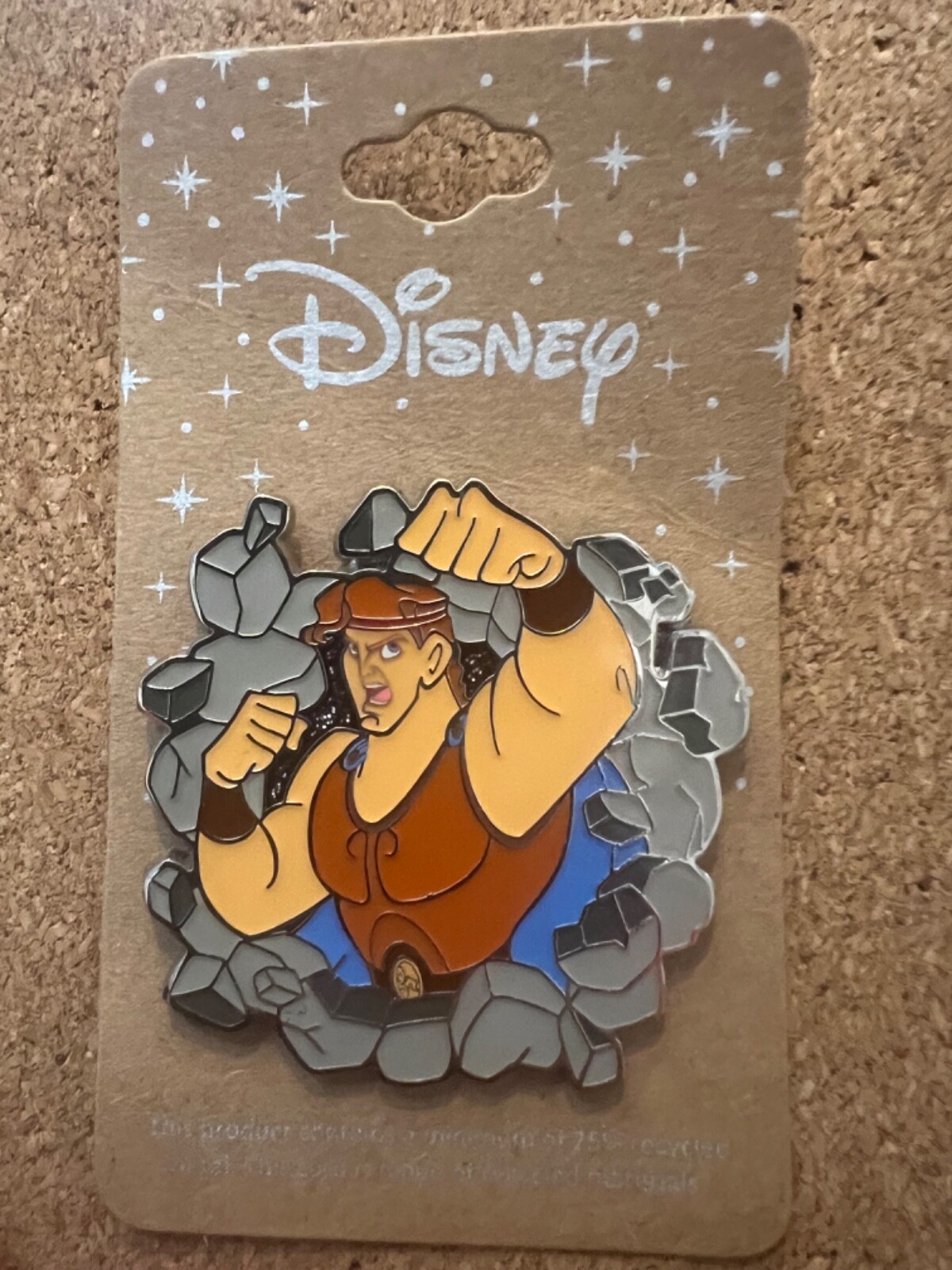 Disney Pin Uncas International - Hercules busting through rocks