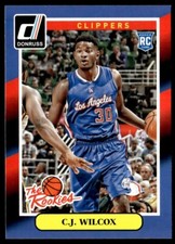 2014-15 Donruss The Rookies C.J. Wilcox RC Los Angeles Clippers #29