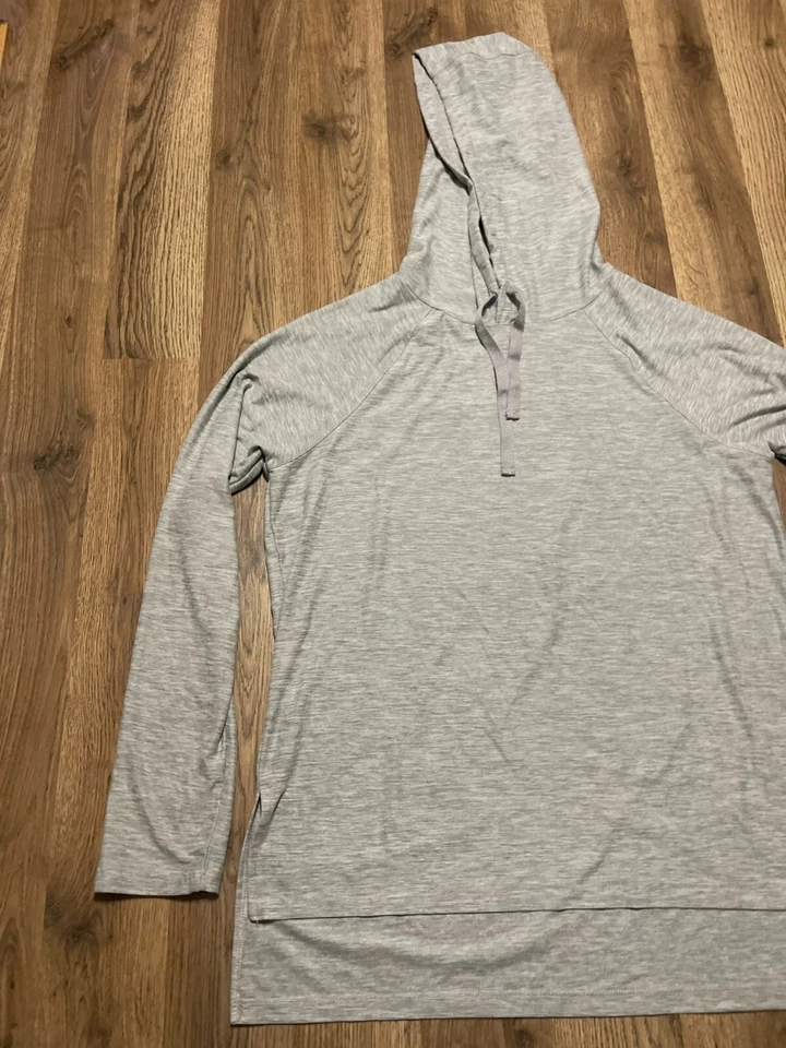 Sudadera con Capucha Kyodan, Para Mujer Talla Grande, Gris, Pullover, Manga Larga Foto 4 de 4