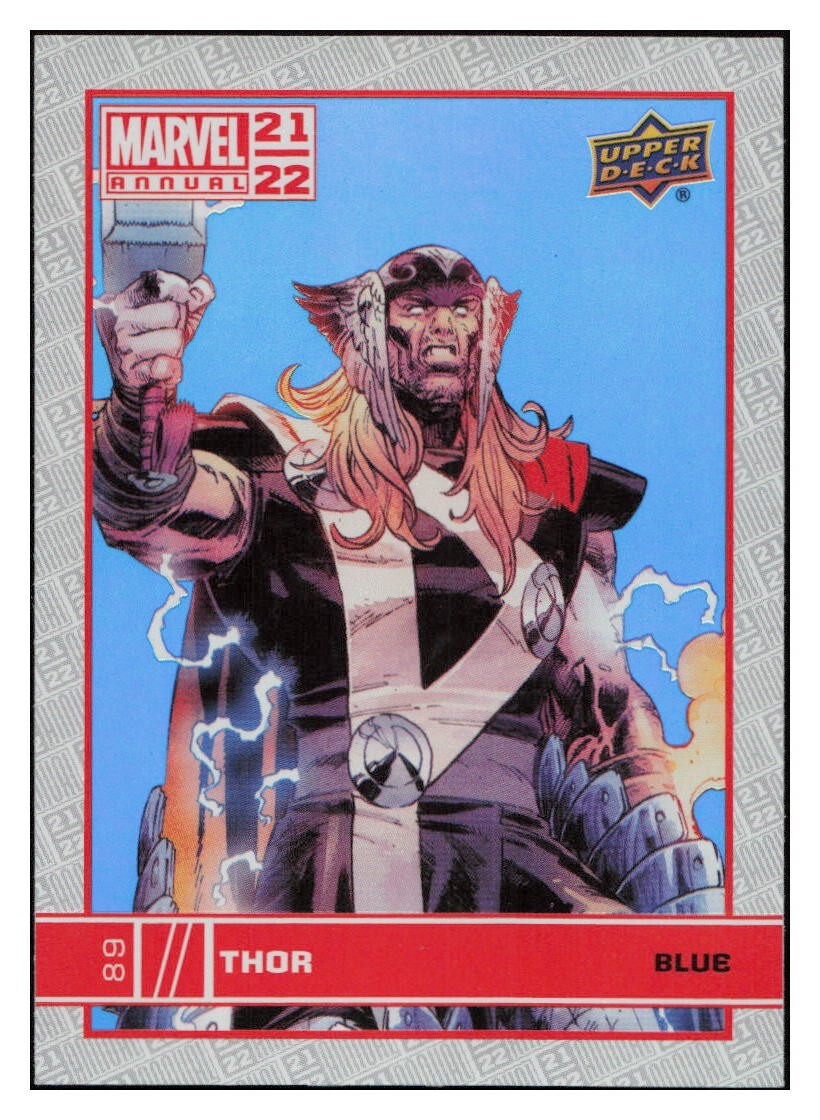 G711 THOR 2021-22 UPPER DECK MARVEL ANNUAL BLUE PARALLEL #89 | eBay