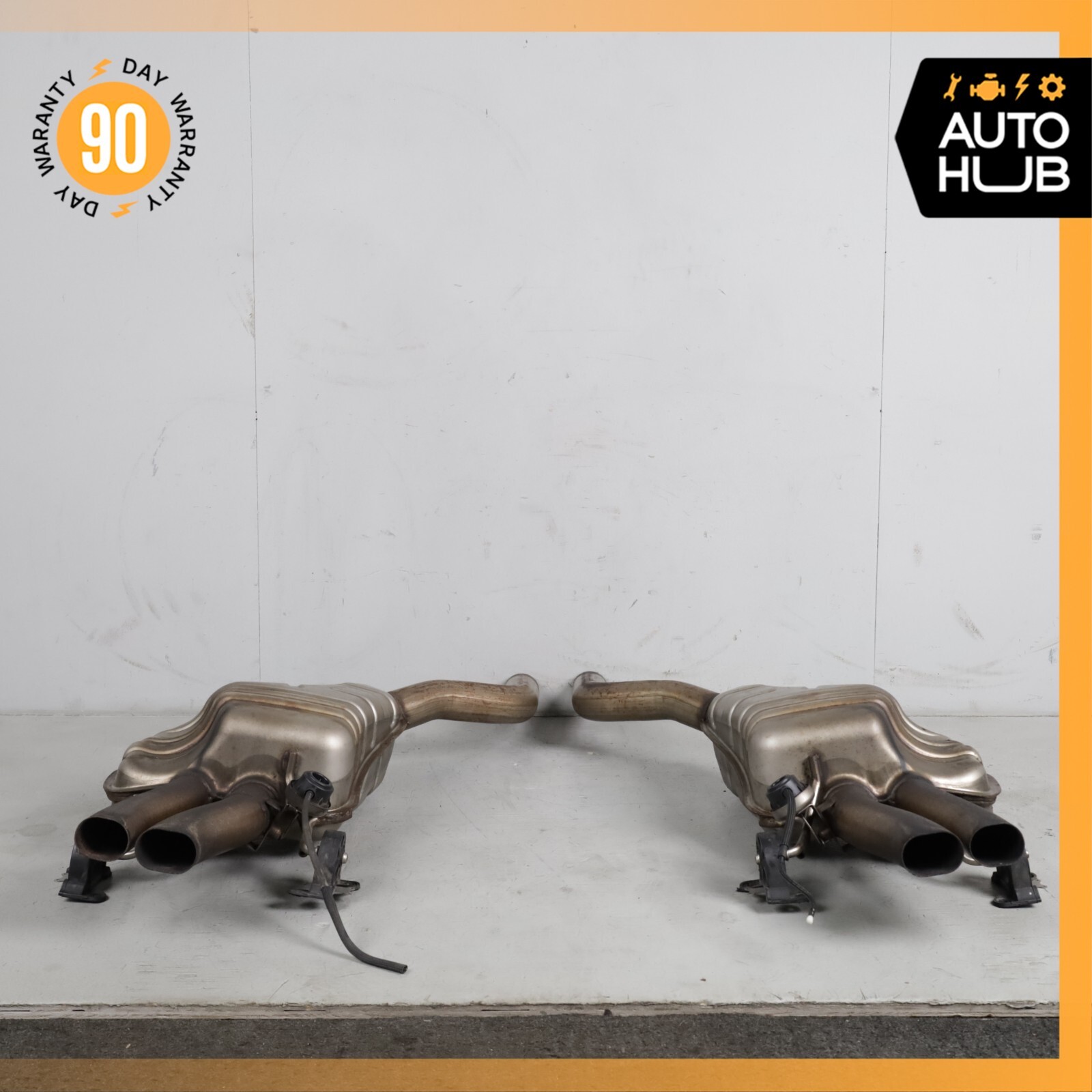 Bentley Continental Flying Spur Exhaust Muffler Mufflers Right & Left Set OEM