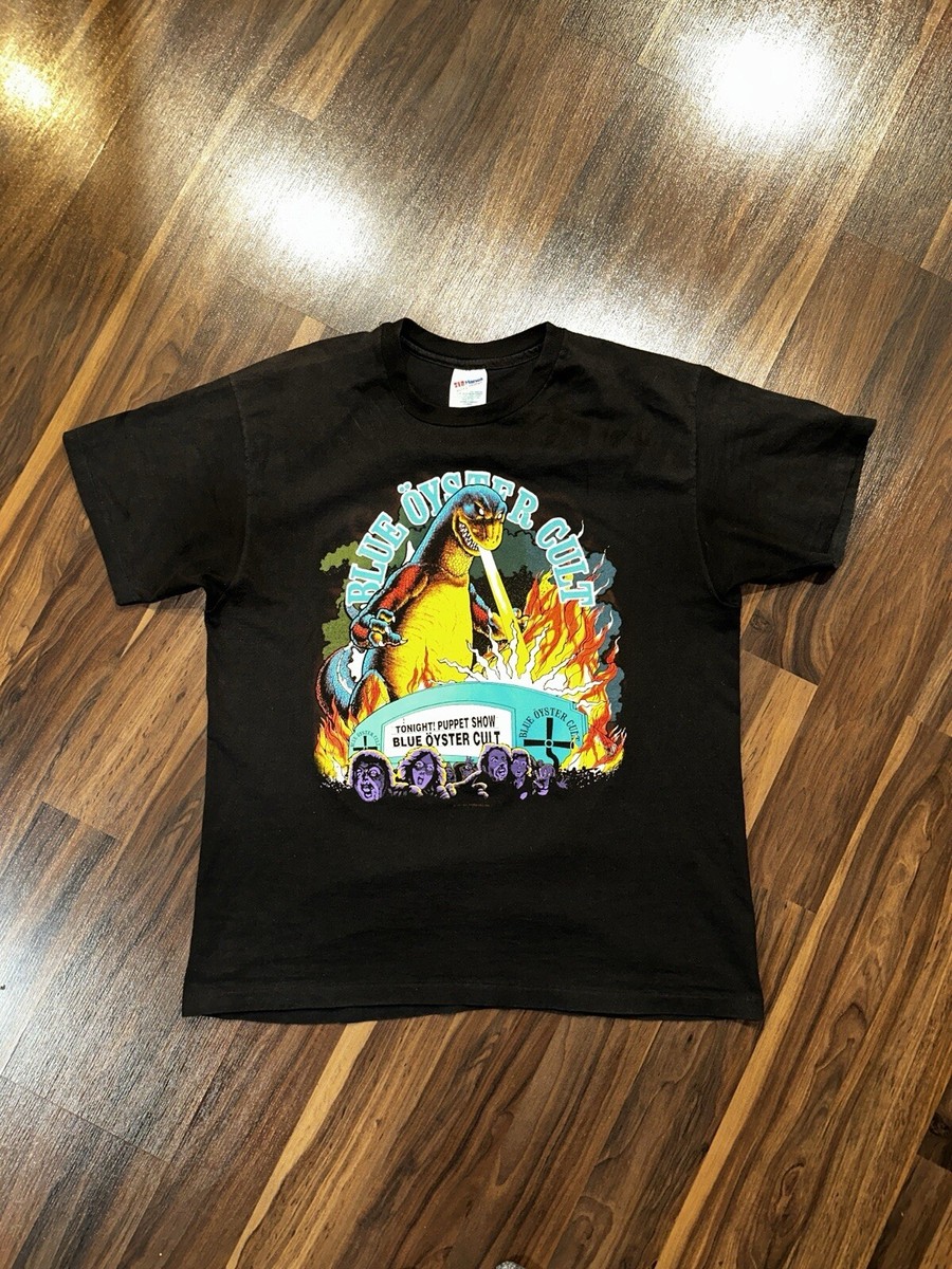 Vintage Blue Oyster Cult T Shirt Men's XL Reaper Godzilla Band