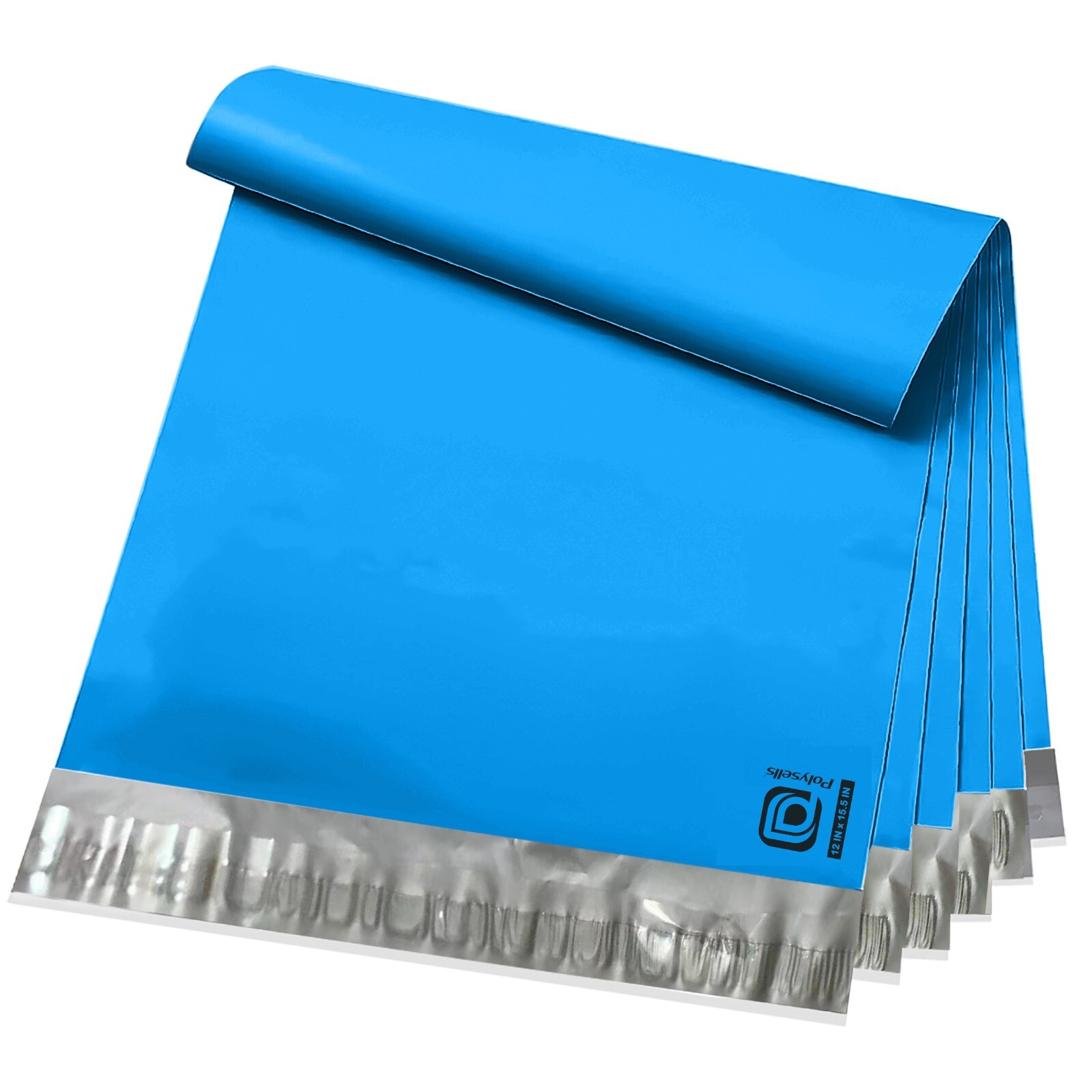 1000 12x15.5 Poly Mailers Envelope Self Sealing Shipping Mailers Blue  POLYSELLS