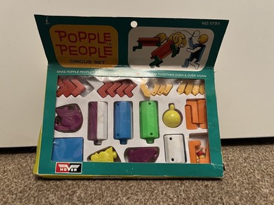 Vintage Popple People Circus Set 70er Jahre selten Sammler Spielzeug verpackt Nr 1751 Hover