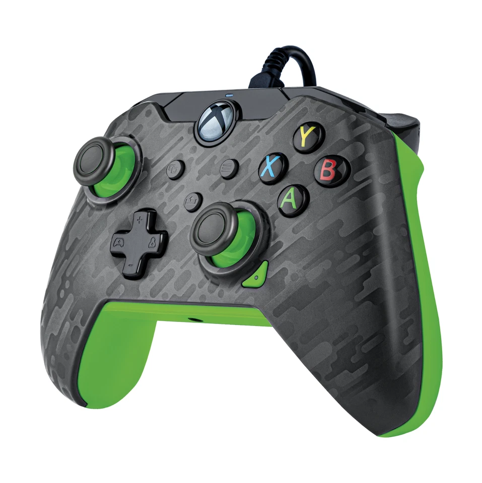 PDP Neon Wired Controller for Xbox X|S & Xbox One - Carbon & Green (049-012)™ - Image 4 of 4