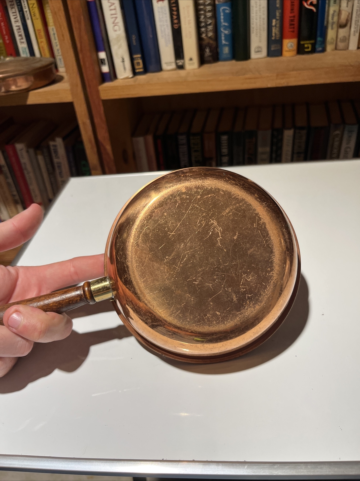 Vintage Wood Handle copper bed warmer eBay