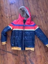1970's style multicolored puffer Jacket