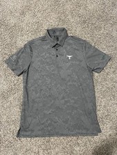 Men s Adidas Prime Green Golf Polo Grey Digital Camo Large